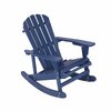 Moootto Adirondack Rocking Chair Solid Wood Outdoor Furniture for Patio, Backyard, Garden TBZOSW2008NVSW